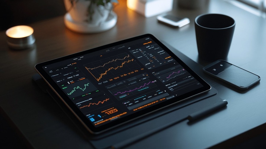 Projects 7 Tablette avec interface de trading